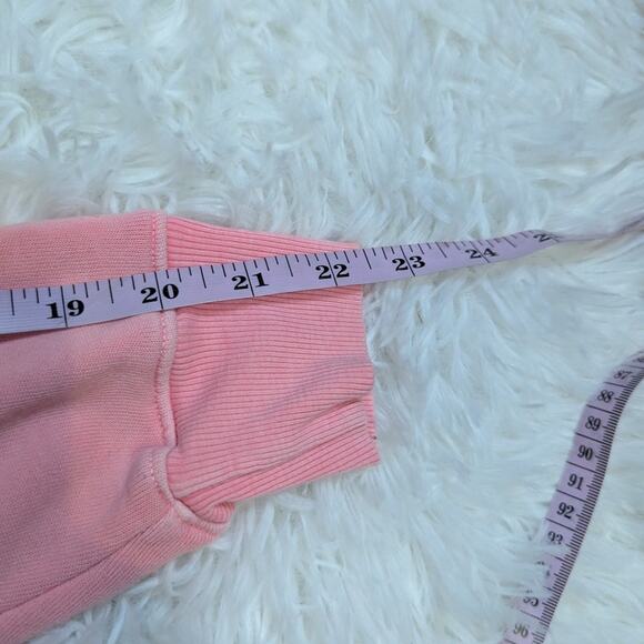 Wildfox Inside Out Baggy Beach Sweatshirt Pink and White Size M - Picture 12 of 15